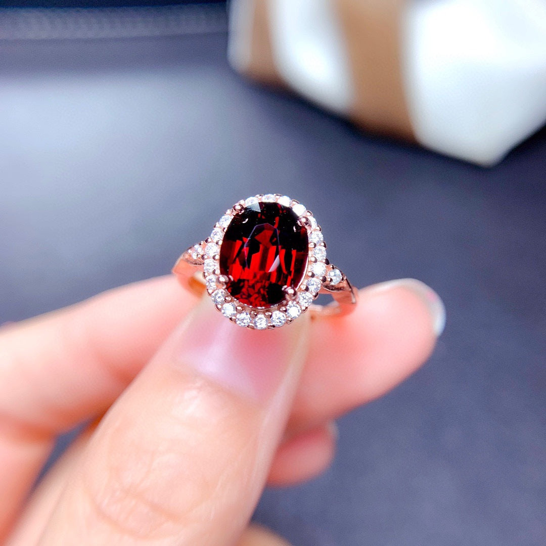 Anillos de topacio de cobre al por mayor